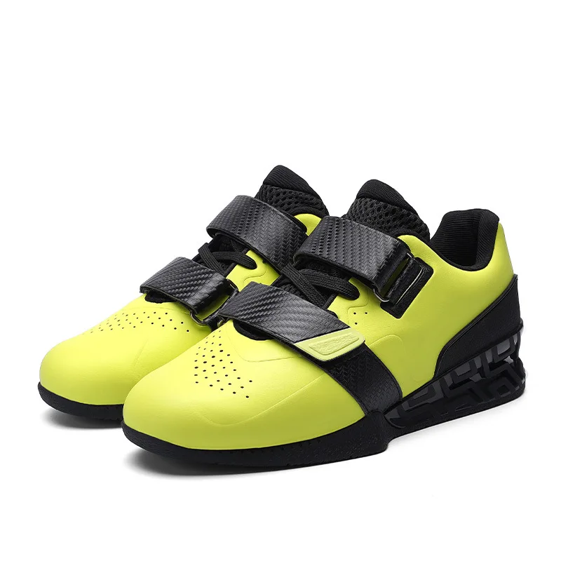 

Hook Loop Gym Weight Lifting Boots for Men Women Athletic Golden Sliver Deep Squat Shoes Balance Pro Fitness Sneakers