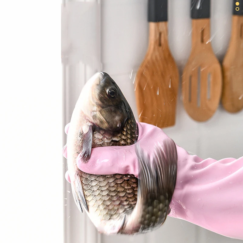 Keuken Schoonmaken Latex Afwassen Washandschoenen Huishoudelijke Slijtvaste Rubberen Handschoenen Waterdichte Huishoudelijke Reinigingshandschoenen