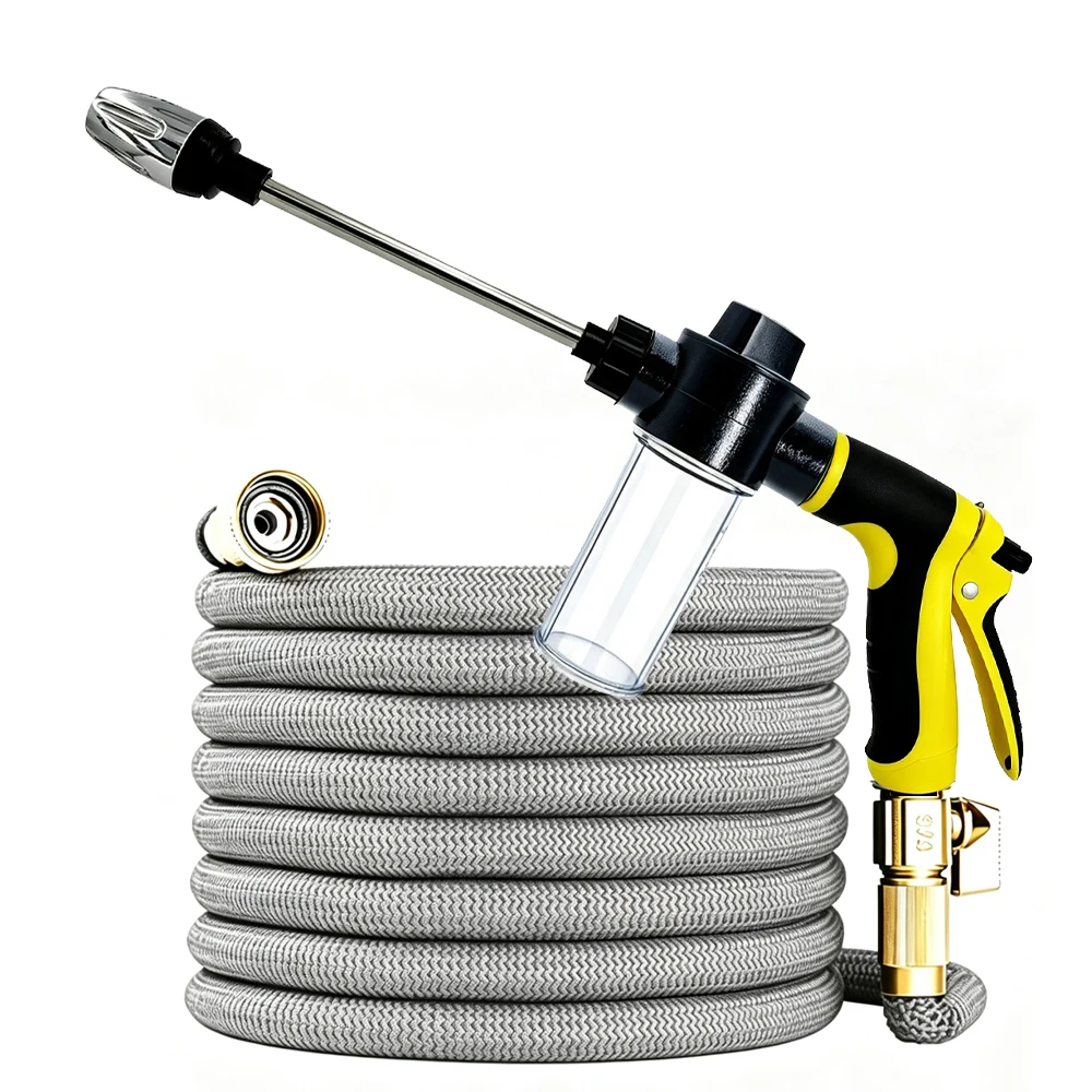 2026 Garden Water Hose 3 Times Expandable Watering Hose High Pressure Flexible Car Wash Watering Garden Irrigation Magic Hose
