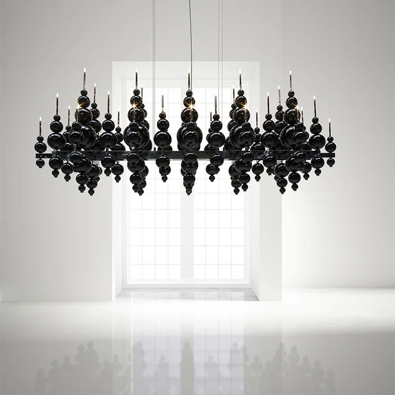 

Modern Simple Gourd Living Room Lamps Light Luxury Designer High Sense Creative Villa Crystal Lamp