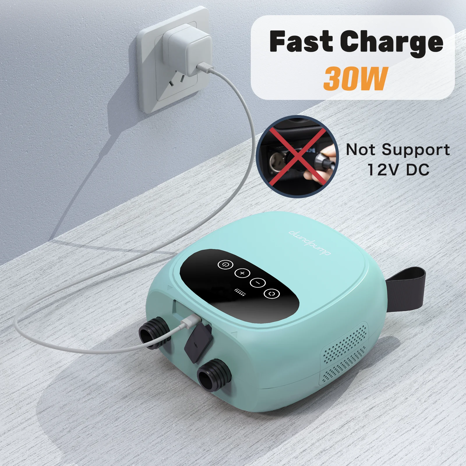 Electric SUP Stand Up Paddle Board Inflatable Pump 20PSI 2600mAh Paddle Board Kayak Boat Accessories for Kite Tent Mattress