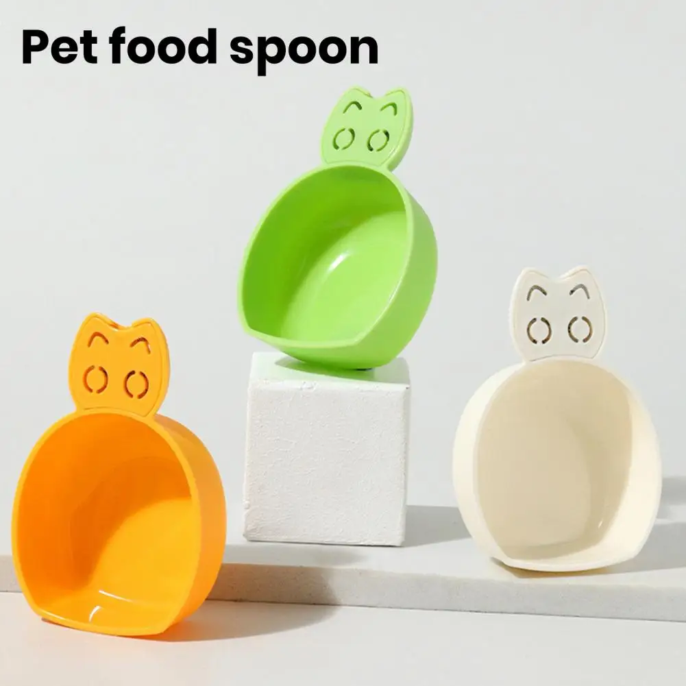 Pet Food Scoop Plastic Grain Spoon Multifunctional Timed Quantitative Feeding Spoon Cat Feeding Shovel Pet Food Measuring Scoop