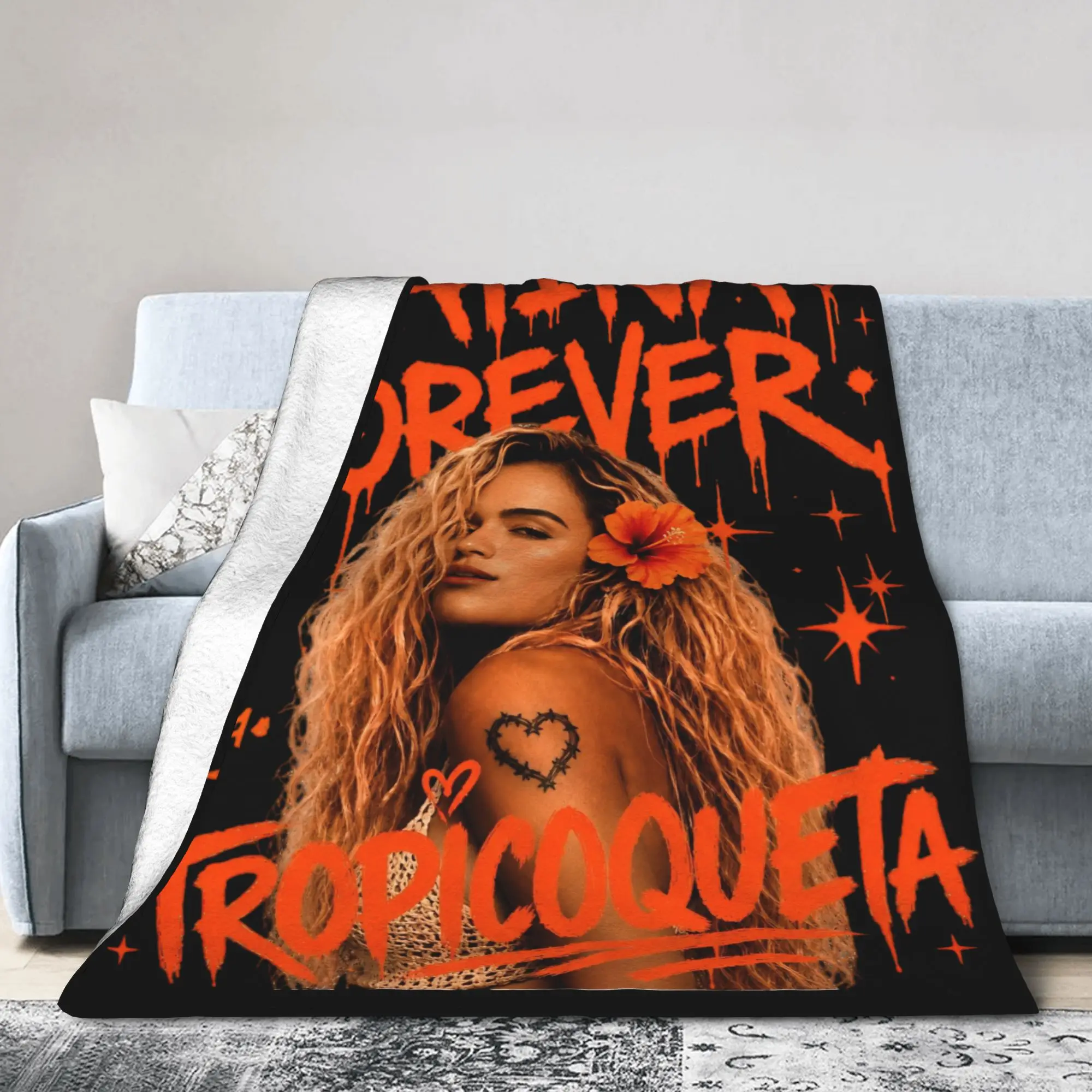 Relax No Me Arrepiento De Sentir Tanto Karols G NMADST  Blanket Merch Room Decorative  Blanket Throw Lightweight Flannel