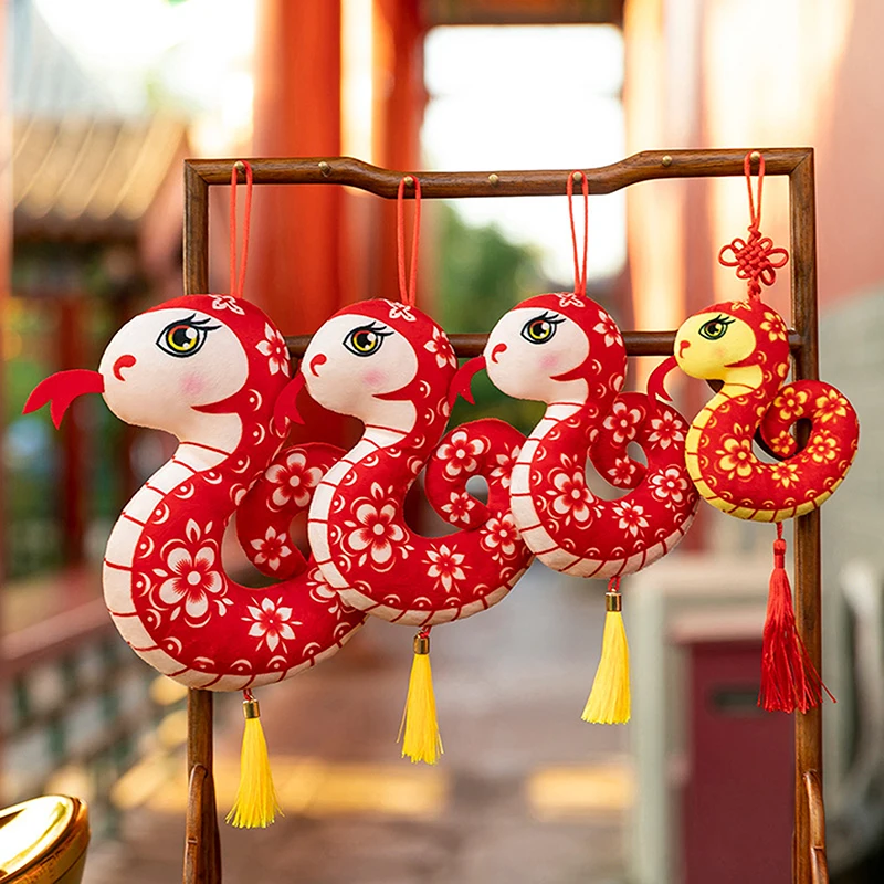 Capodanno simulato punte di carta serpente peluche bambola giocattoli morbidi multicolore decorazioni per la casa cuscino di tiro regali di compleanno 10/12/16/20 cm