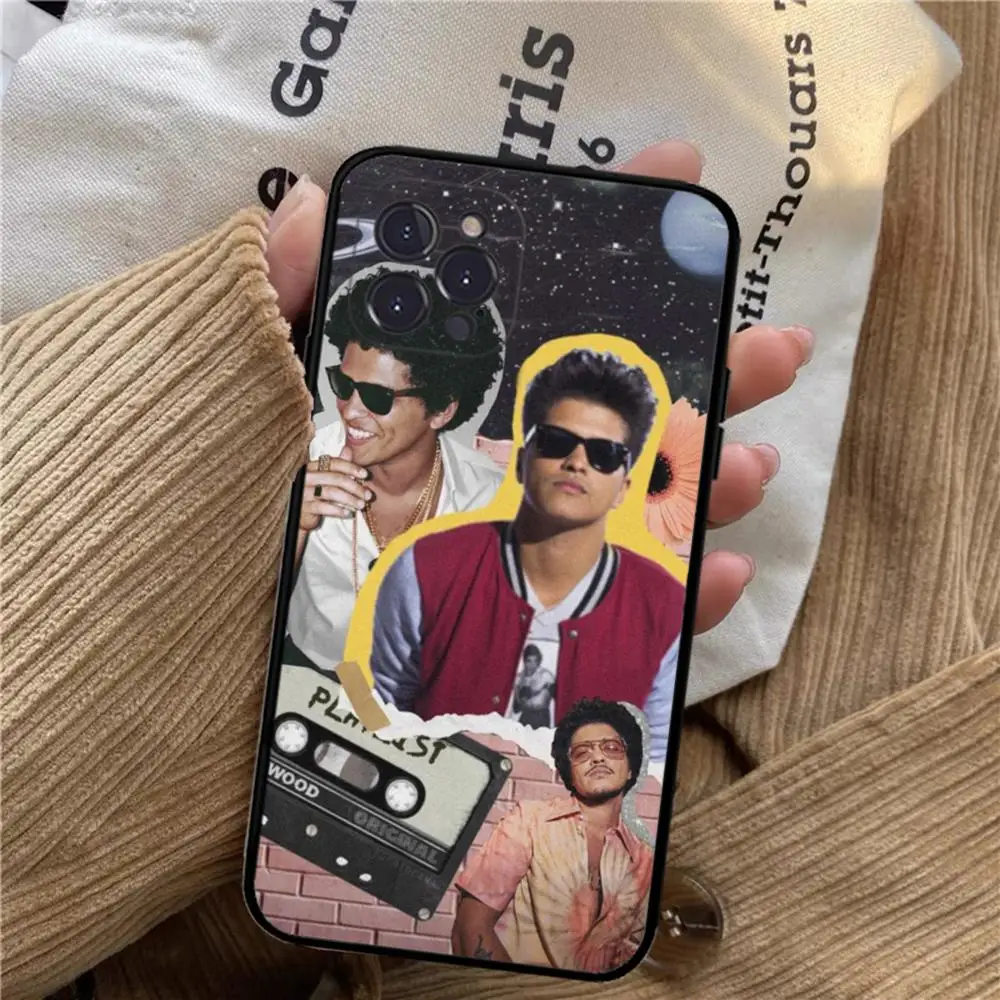 B-bruno Mars Singer Phone Case For iPhone 15 14 11 12 13 Mini Pro XS Max Cover 6 7 8 Plus X XR SE 2020 Funda Shell