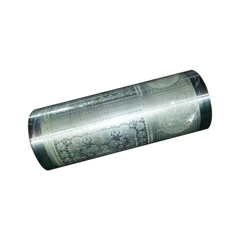 Custom Steel Engraving Roller for Tablecloth PVC Film Embossing Plastic Leather Texture Pattern Making Machine Accessory Tool