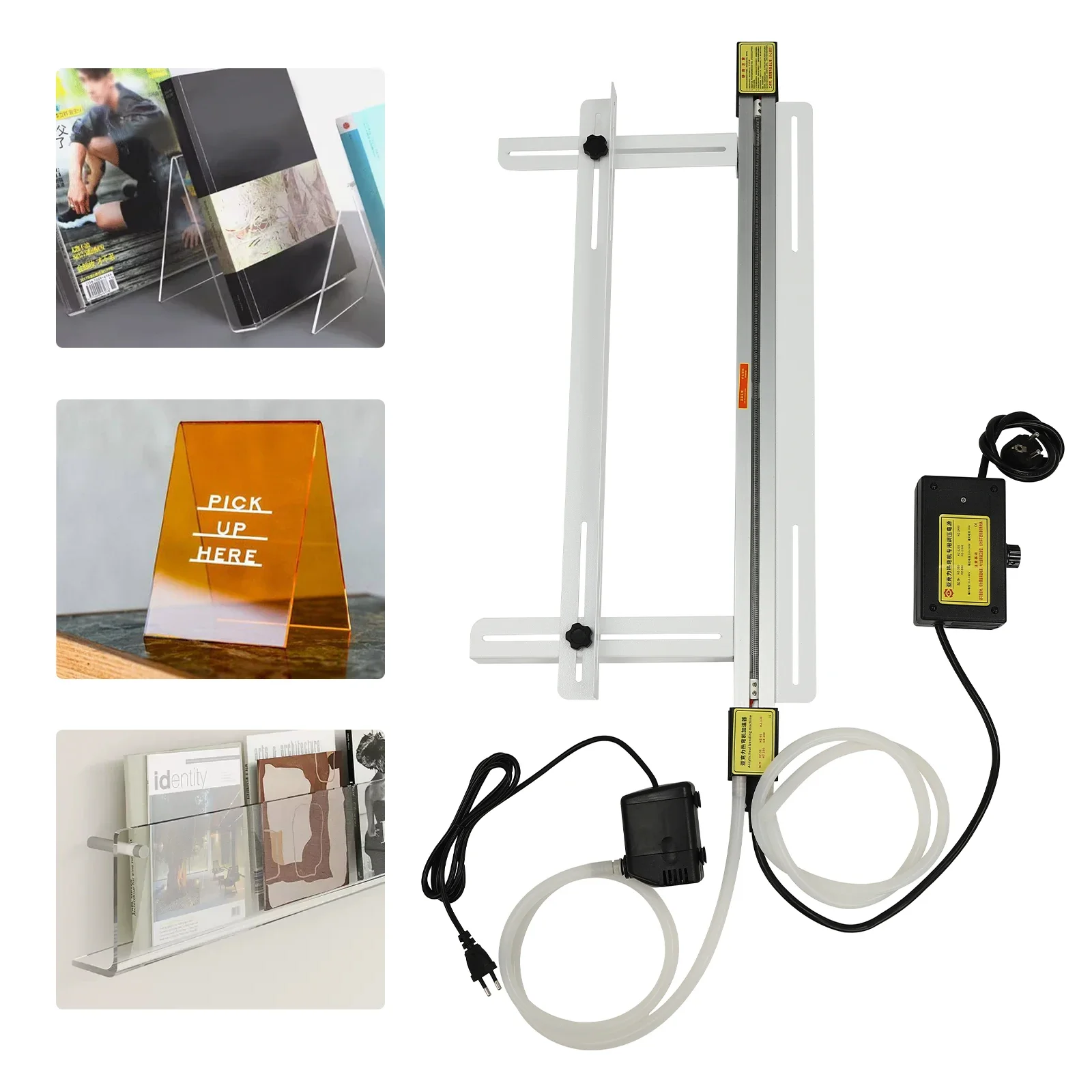 1000W Acrylic Heat Bending Machine White PVC Plastic Bender Adjustable Bracket and Temperature for Heat-shrinkable Materials