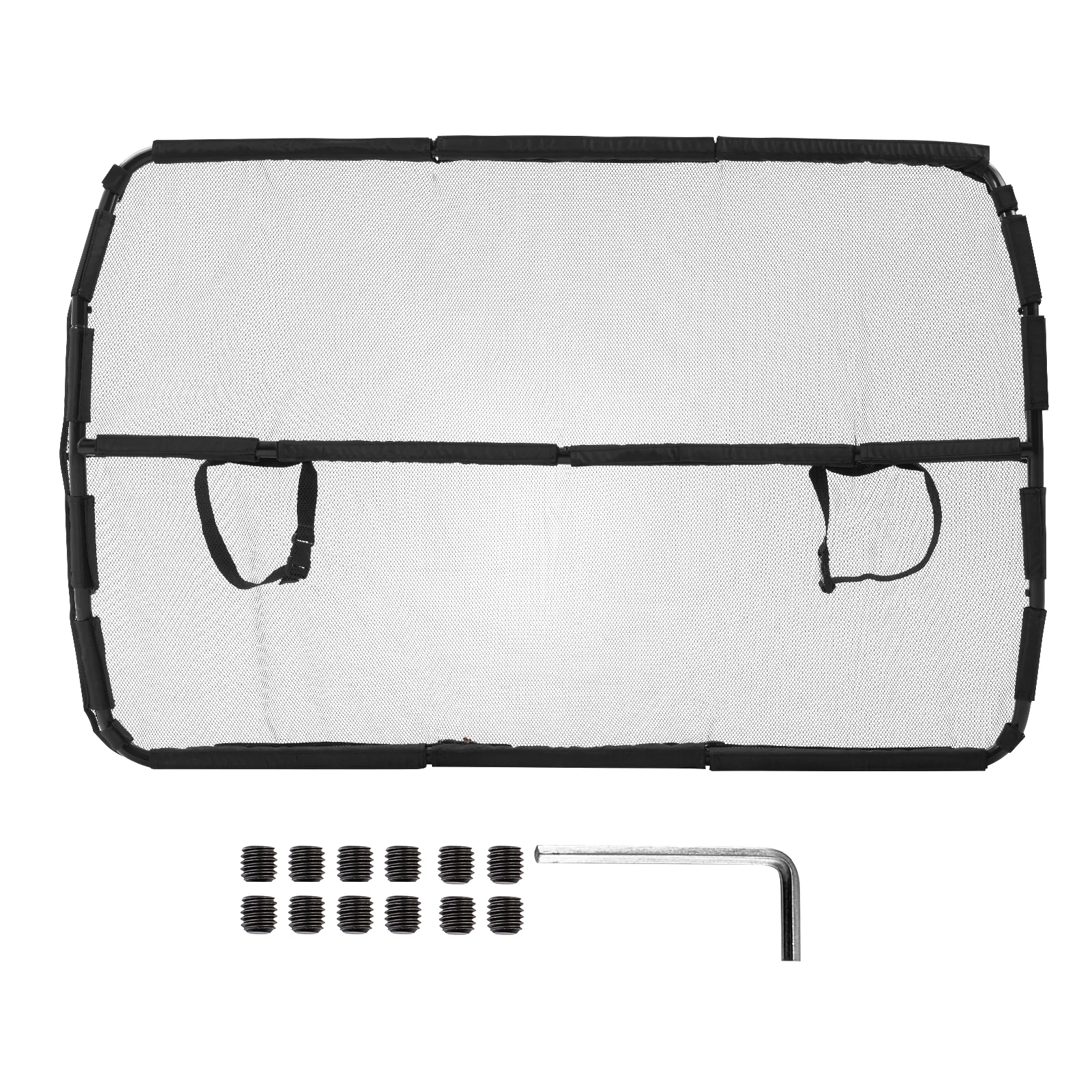 

SucceBuy Dog Car Barrier Car Divider for Front Seats Vehicle Pet Barrier with See Through Net Mesh Universal-Fit Dog Car Barrier