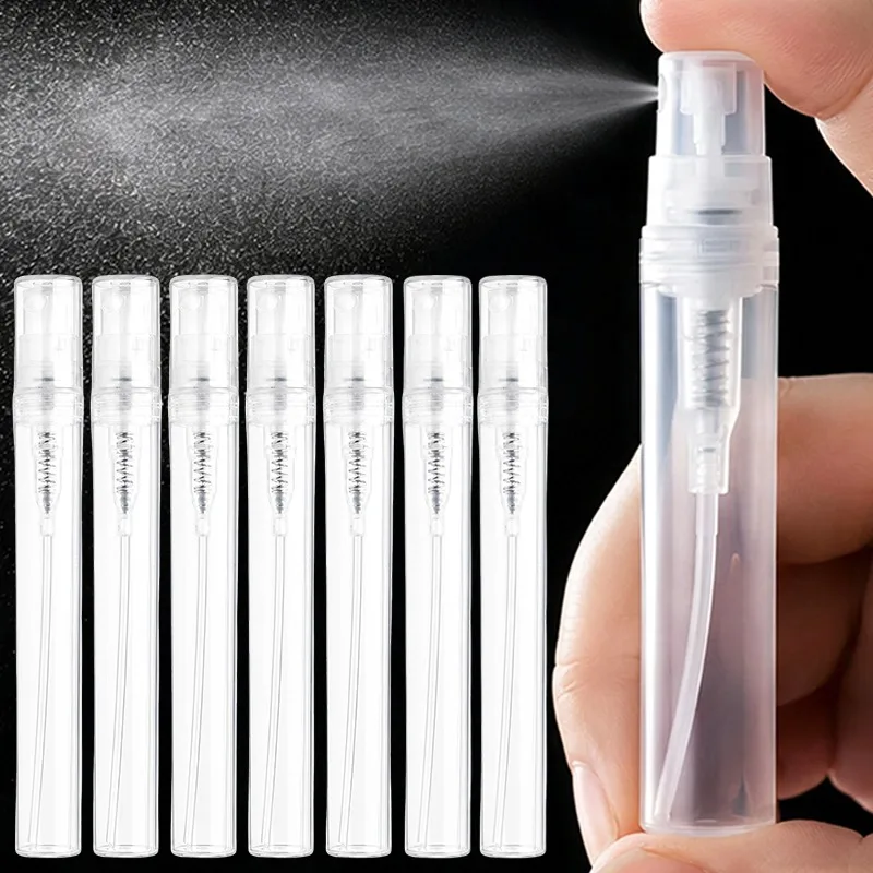 Portable Spray Bottles 2ml 3ml 5ml Refillable Fine Mist Atomizer Empty Travel Perfume Container Proof Transparent Plastic Sample