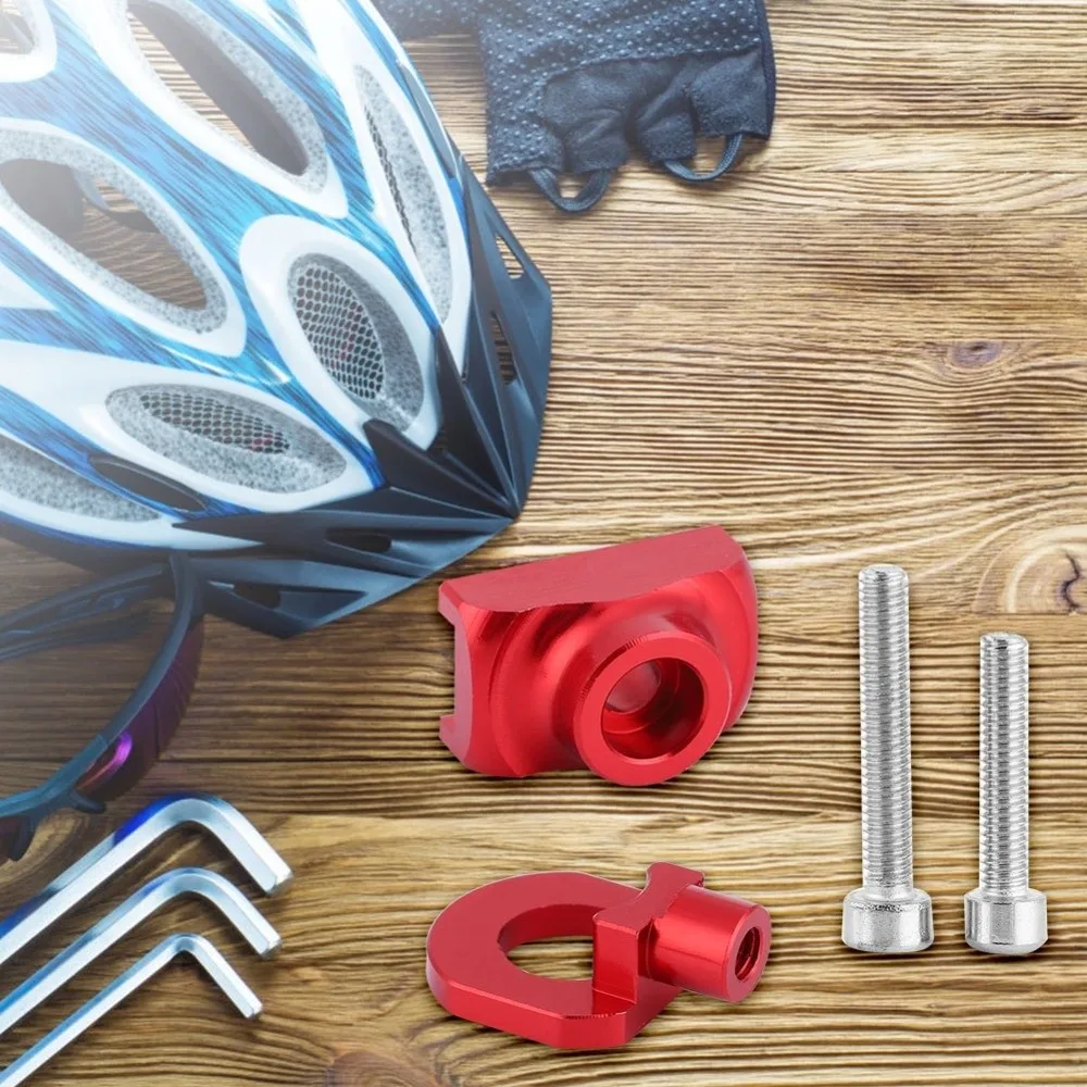 2PCS Aluminum Alloy Bicycle Chain Tensioner Adjustable Smooth Bicycle Chain Fastener Single Speed Bicycle Chain Adjuster