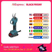 VIOLEWORKS 30mm 21V Brushless Electric Pruning Shears Handheld Cordless Rechargeable Fruit Tree Bonsai Pruning For 18V Battery