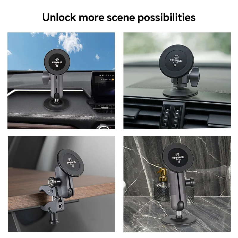 FANAUE Auto-Magnetischer Handyhalter Zubehör Ein-Klick-Adsorption 25mm Kugelkopf-Basis Kompatibel mit RAM-Halterung – Detail 9