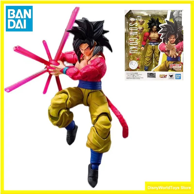 

100% Original Bandai S.H.Figuarts SHF Super Saiyan 4 Son Goku Dragon Ball GT In Stock Anime Action Collection Figures Model Toys