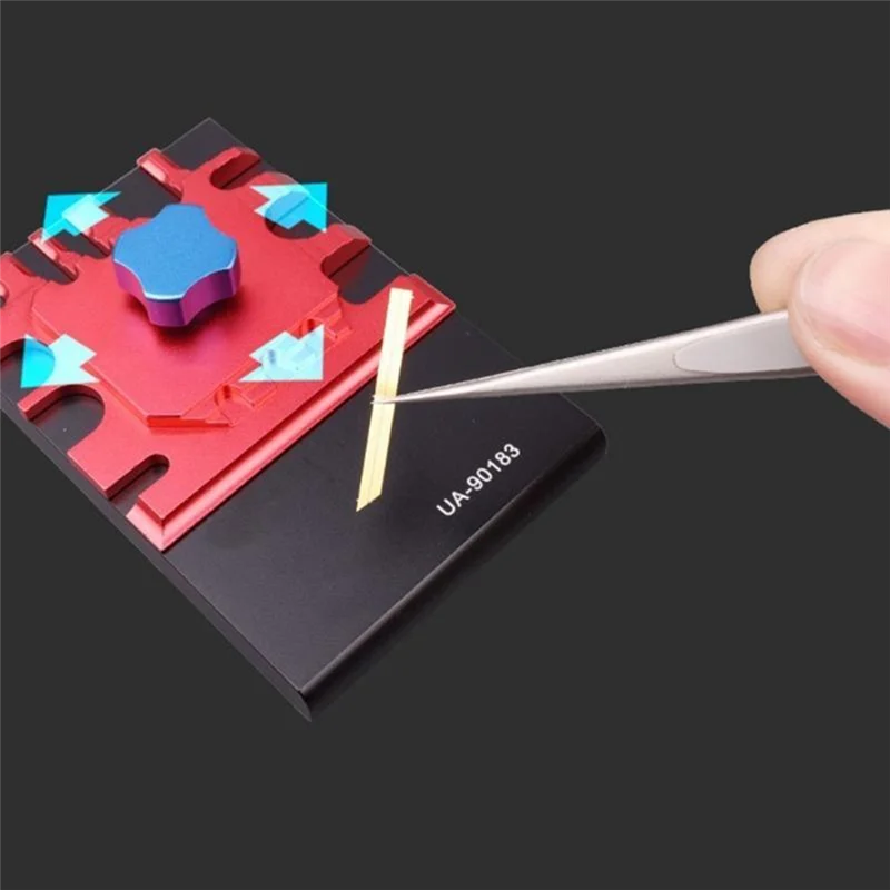 Morsa piegatubi per fogli incisi ABCL per modelli in scala Strumenti per la creazione di accessori per hobby per parti incise fotografiche Strumento di assemblaggio del modello piegatrice