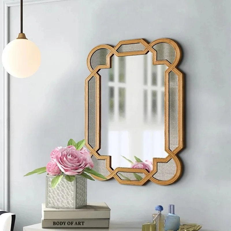 X-S neo-classical wall decoration mirrors, foyer entrance background wall mirrors, bathroom mirrors, HG