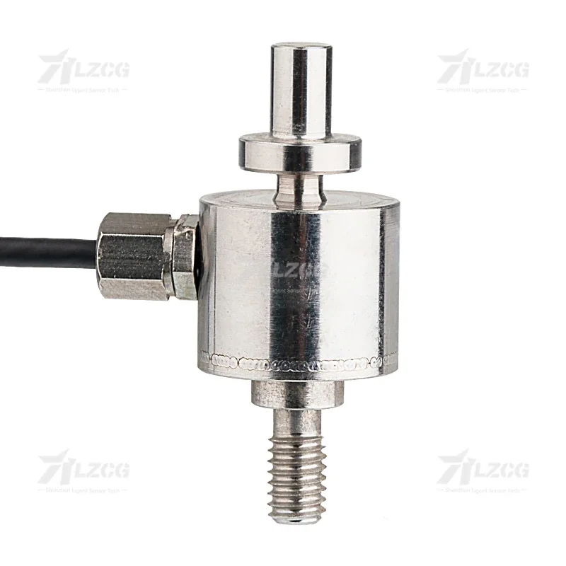 

100N 50N Mini Button Tension Compression Force Sensor Screw Threaded Rod Type Pull Push Load Cell Engineering Measuring 5kg 10kg