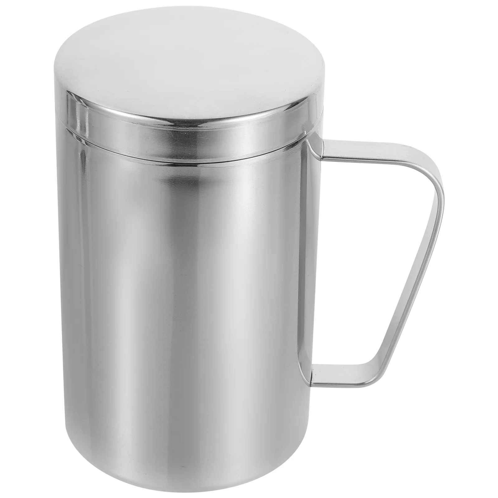 

Metal Cup Stainless Steel Mug with Handle Household Coffee Tea Cup for Office Camping Water Beer Mug Camping Coffee Mugs