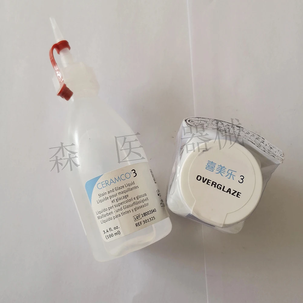 

Dentsply Sirona Ceramco 3, порошок для глазури, шпоновая фарфоровая глазурь, жидкость для восстановления зубов, керамический материал, модель жидкости E/U