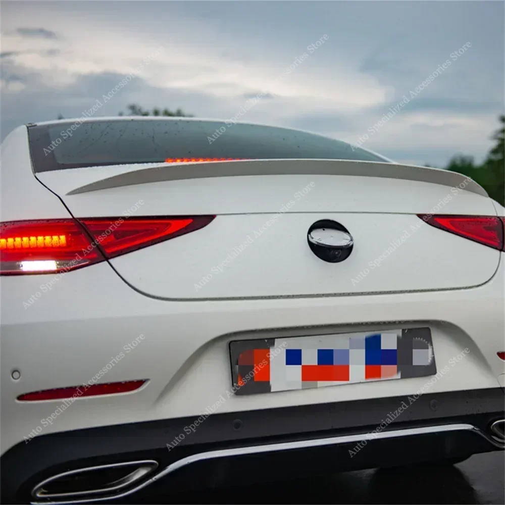 

Для Mercedes CLS CLS63 Стиль Задний спойлер Крыло C257 CLS300d CLS350 CLS400 CLS450 Крышки спойлера заднего багажника 2018-2023 Bodykits