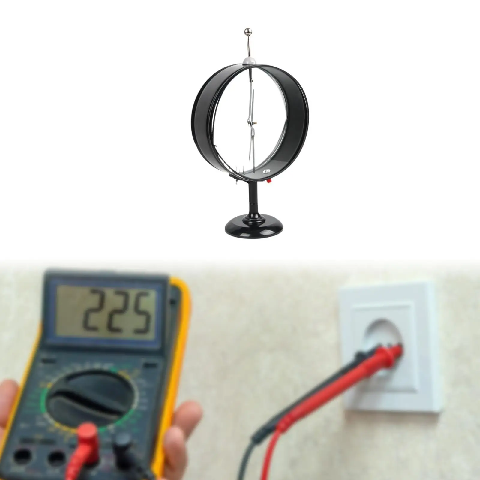 Électroscope à pointeur, outil de mesure multifonction, outil d'apprentissage léger pour les expériences électrostatiques destiné aux adolescents du secondaire