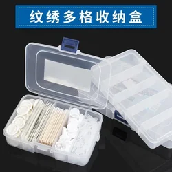 Microblading Plastic Multi-Cell Storage SubPacking Tattoo Supply Portable Ring Ink Cup Finger Sleeve Needle Tip Cotton Sheet Box