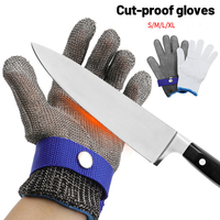 316 Stainless Steel Gloves Cut Resistant Metal Mesh Working Safety Protective Glove for Meat Cutting Kitchen Butcher Work Man