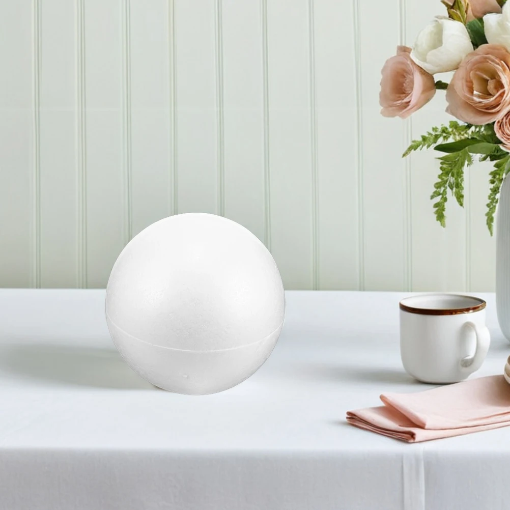 

3Pcs Hollow Polystyrene Foam Balls Smooth White DIY Craft Spheres for Creative Decorations Home Decor Party Ornaments Supplies