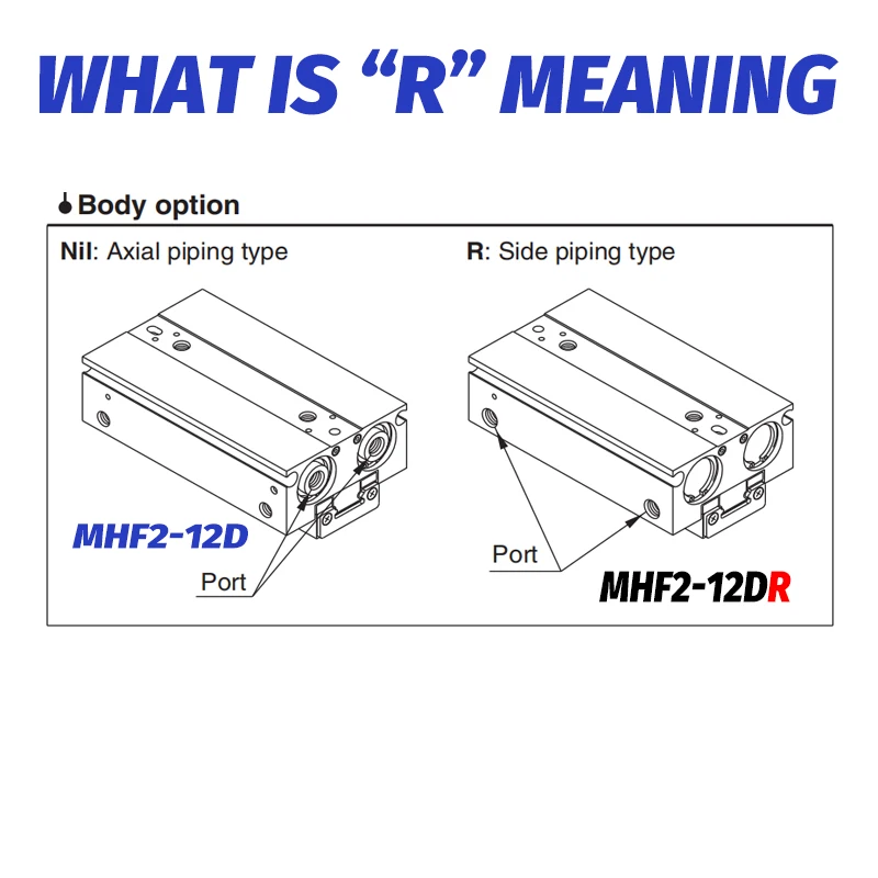 SMC type Air Gripper manipulator Clamp MHF2-8DR MHF2-8D1R 8D2R MHF2-12DR MHF2-12D1R 12D2R MHF2-16DR 16D1R 16D2R 20DR 20D1R 20D2R