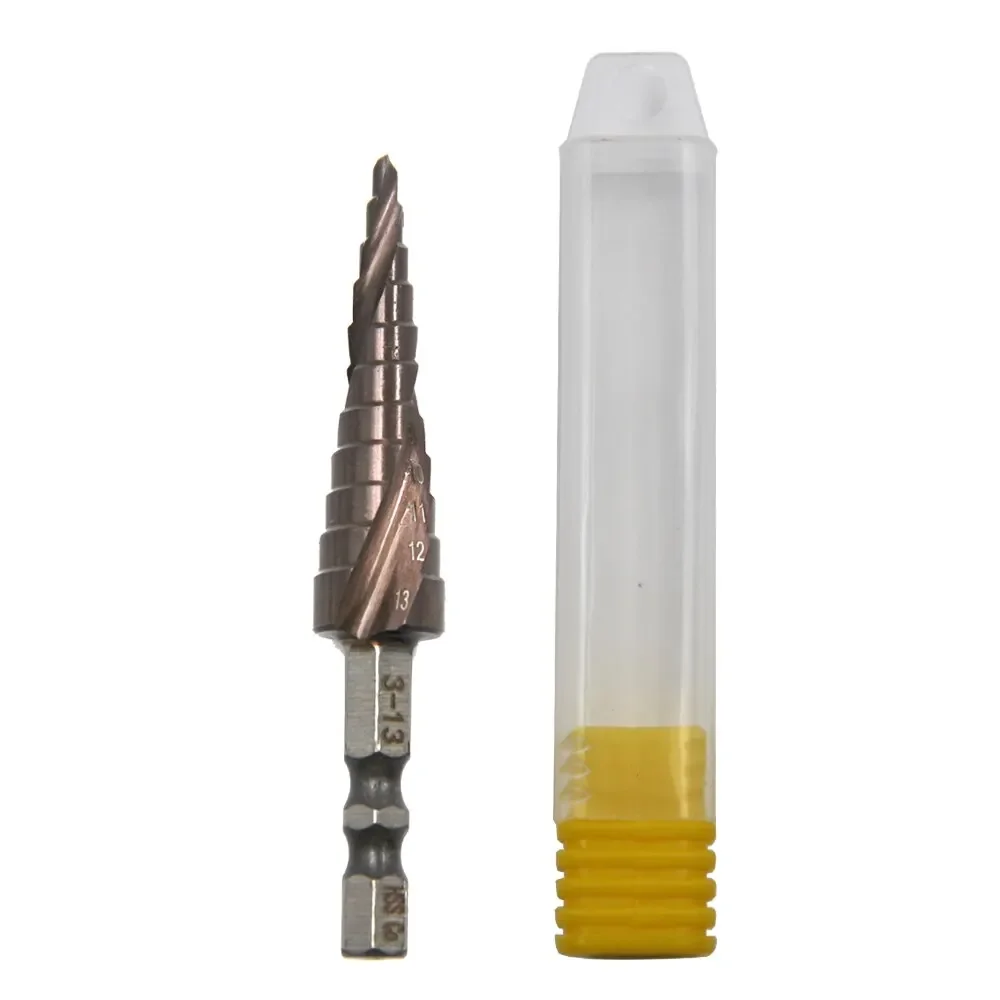 

M35 Hex Spiral Step Drill Bit 3-13mm Cobalt Steel Pagoda Drill for Stainless Steel Metal Cutting Tool