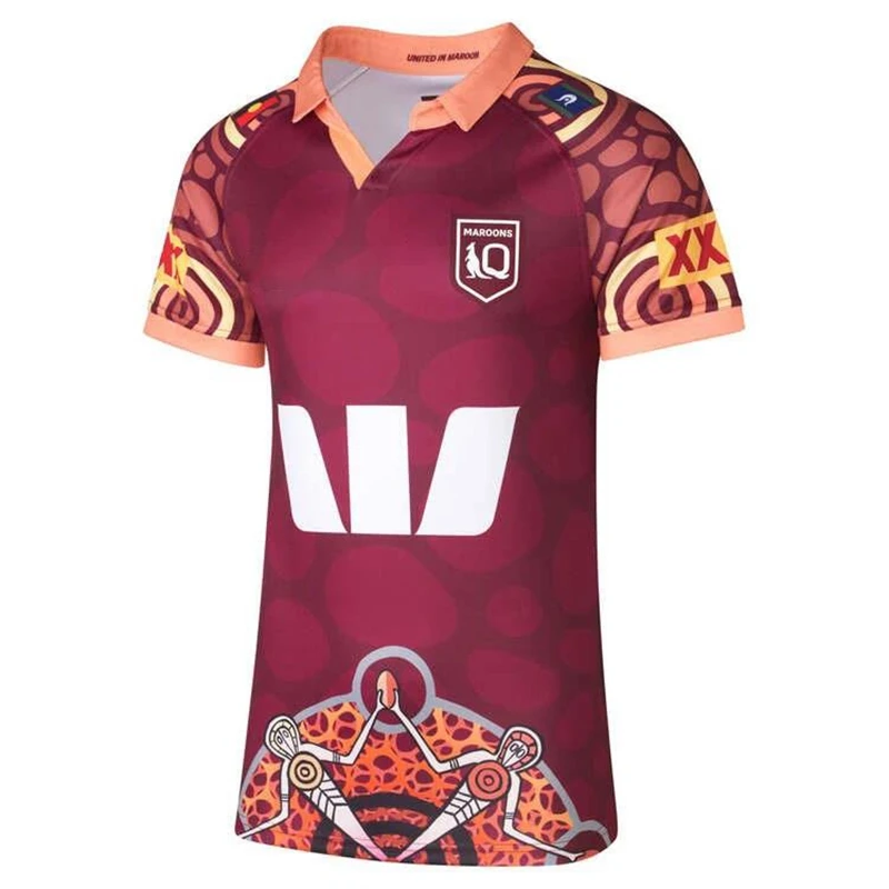 Queensland Maroons 2024 Men's Aboriginal Jersey Replica (Custom name and number )