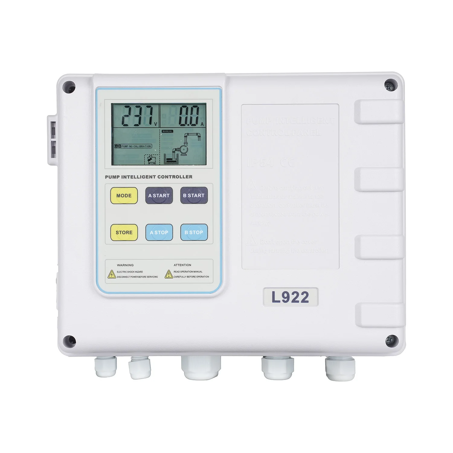 L922 dual sump pump control system with intelligent function and dry running protection