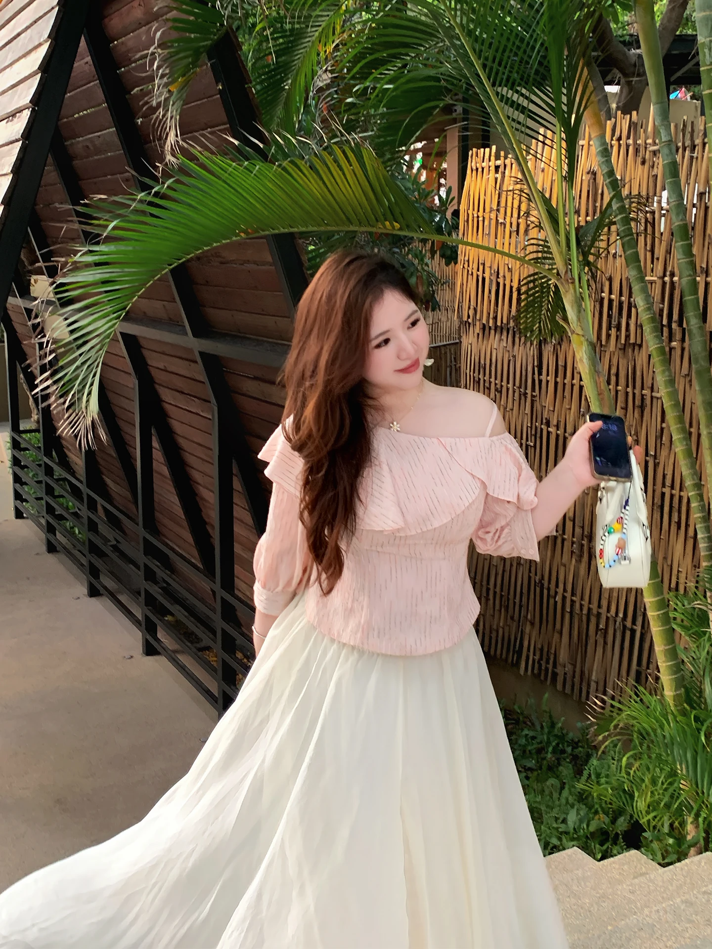 

plus Size Women's Shirt One Shoulder Top Versatile Daily Commuting French Style Slim Fit Polyester Blend Spring Summer Shirt