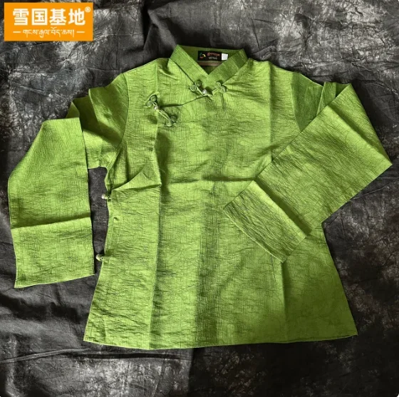 中国 Xizang レディース ソリッド カラー チベット スタイル シャツ