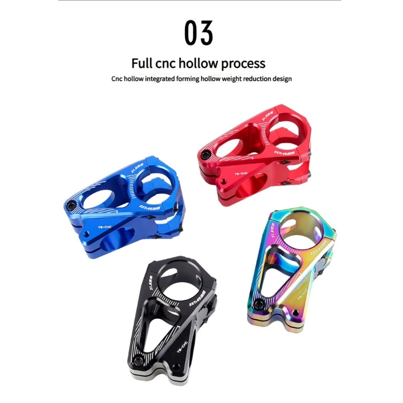  Mountain Bicycles Stem Aluminum Alloys Light Structure Rod Regulable Stem Handlebars Power Part