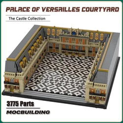 Palace of Versailles Courtyard MOC French Architecture Building Block Model DIY Technology Bricks Display Toys Christmas Gift