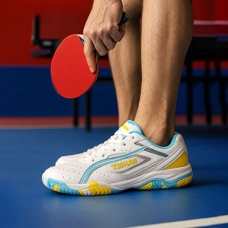2026 Best Selling Badminton Mens Shoes Anti-Slip Man Indoor Court Shoes Unisex Man Tennis Shoes Light Weight Table Tennis Shoe