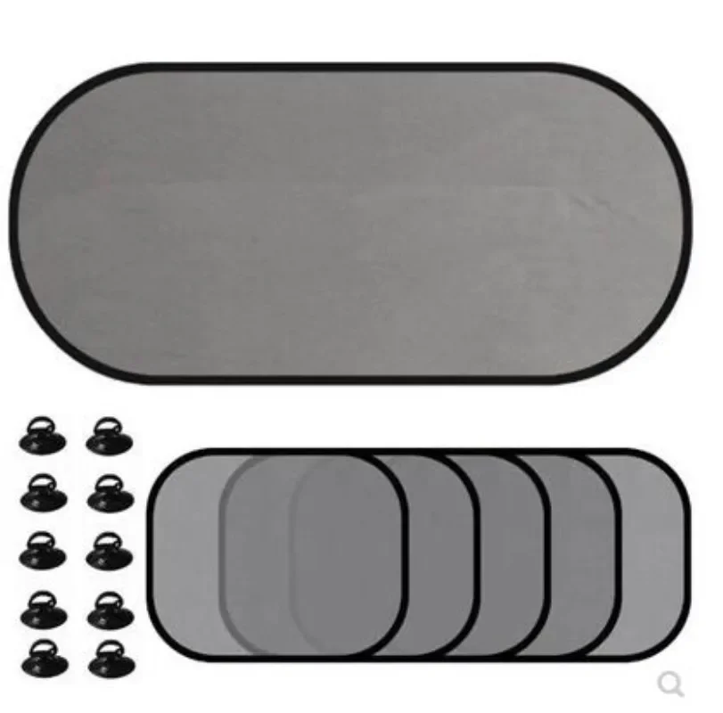 2pcs Car Sunshade Covers Universal Windscreen Folding Visor Reflector Windshield Auto Window Sun Shade Protector Accessories