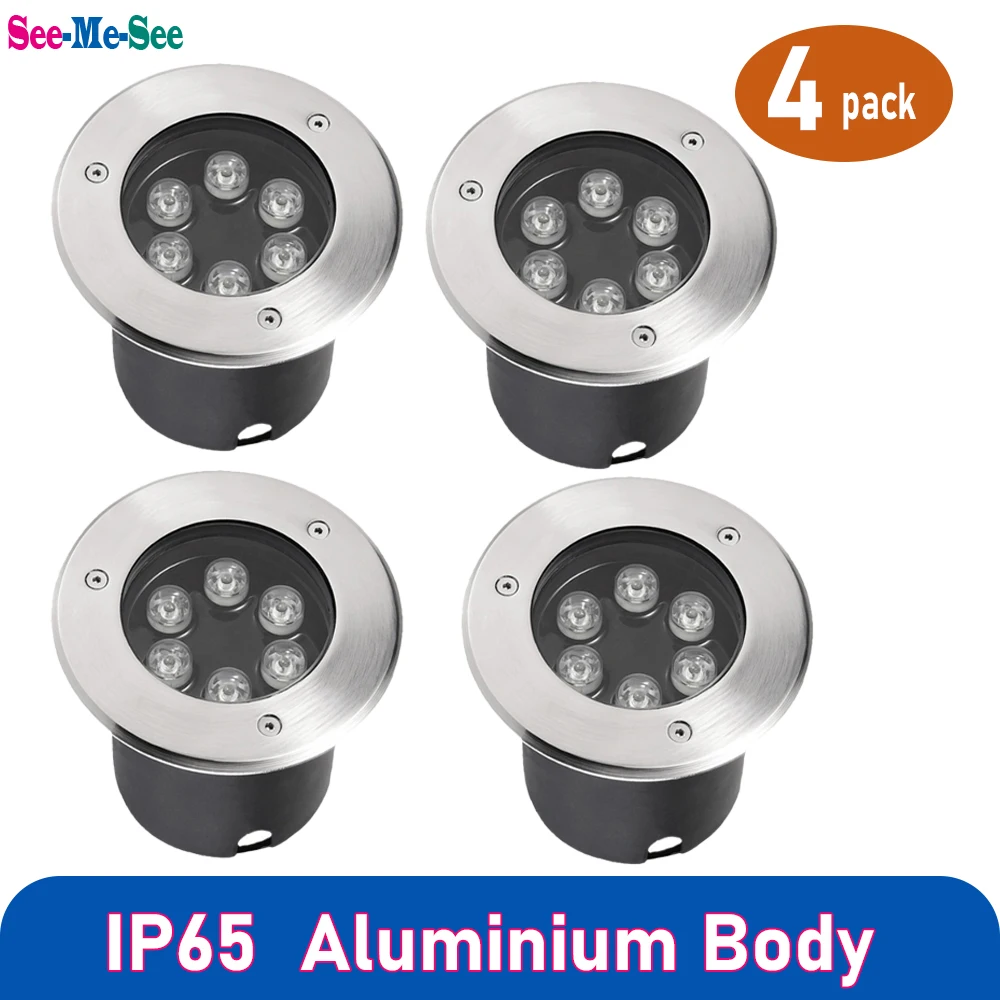 

4pcs/lot Waterproof Led Light Garden Underground Lamp 3W 7W 7W 9W IP65 Outdoor Buried Path Spot Recessed Ground Lighting 85-265V