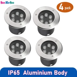 4pcs/lot Waterproof Led Light Garden Underground Lamp 3W 5W 7W 9W IP65 Outdoor Buried Path Spot Recessed Ground Lighting 85-265V