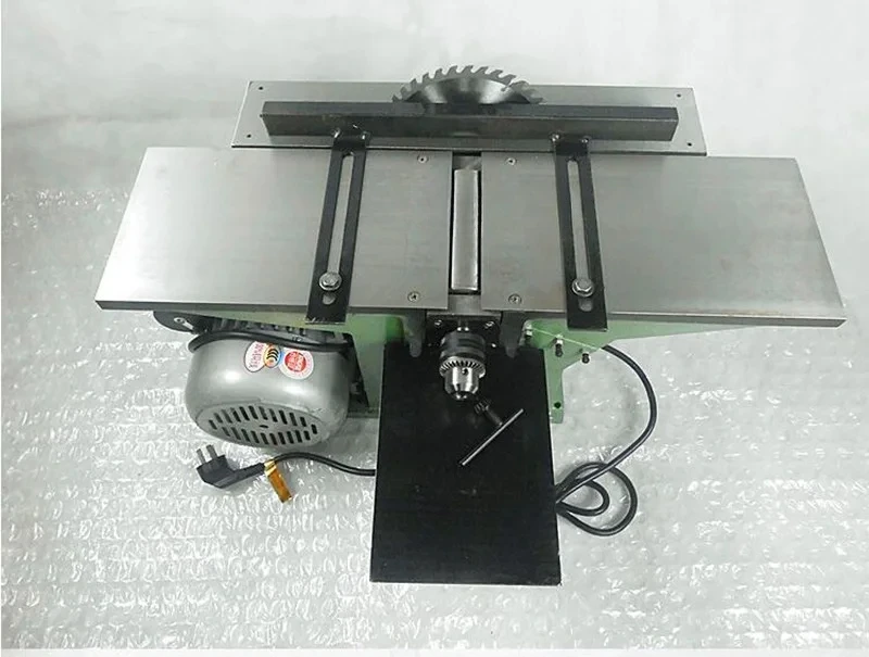 Woodworking Saw Planer Industrial Grade Multifunctional Workbench Planing, Flattening, Cutting, Drilling with Low Noise