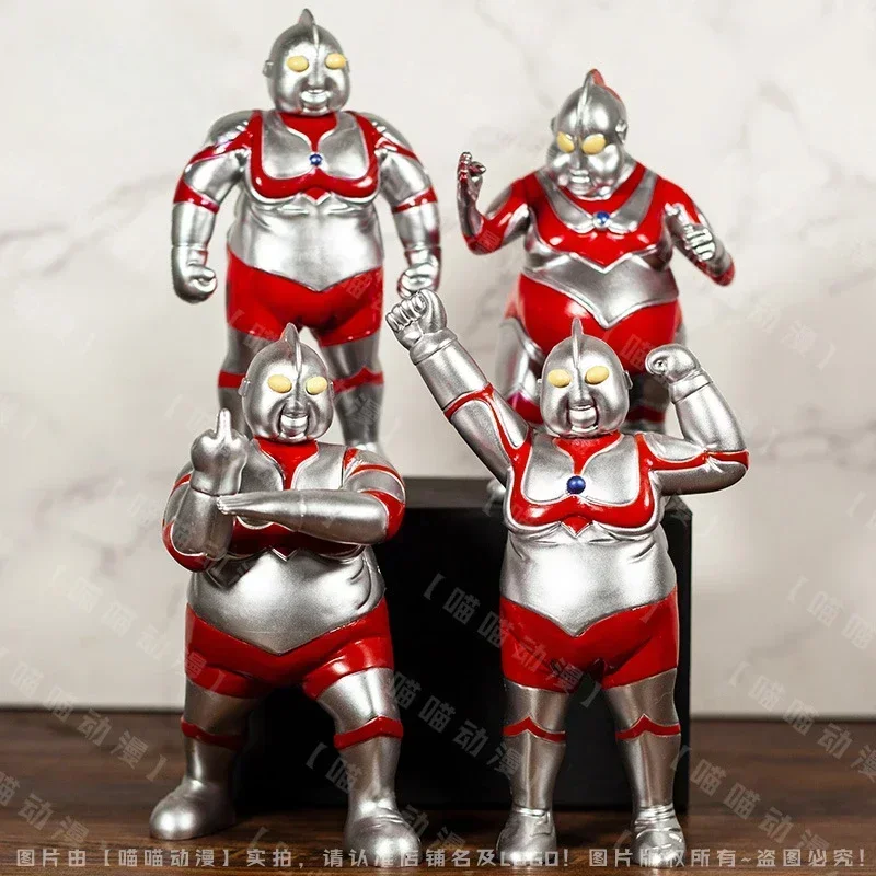 18cm Ultraman Anime Gk Ultraman Obesity Kawaii PVC Model Toy Doll Funny Handmade Cosplay Decoration Children Birthday Gift Toy