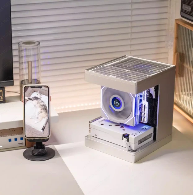 Aluminum alloy itx small sea view mini computer chassis Ander Installation laboratory