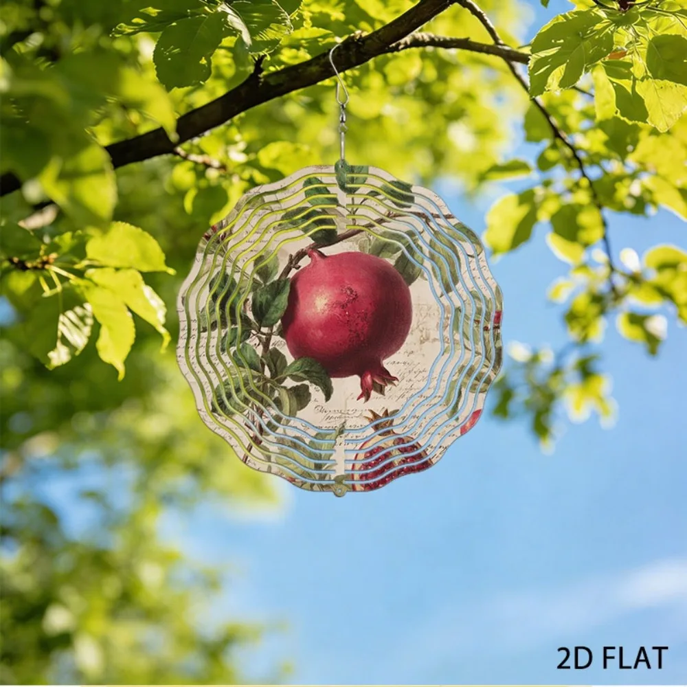 

Iron Vintage Wind Chime Grapefruit Design 10 Inch Outdoor Garden Decor