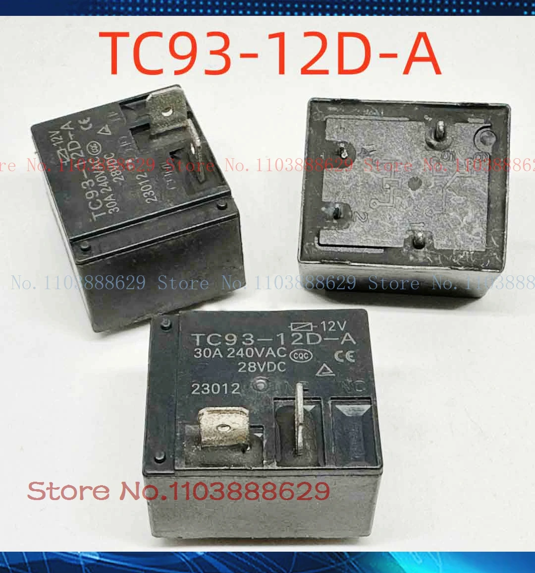 TC93-12D-A T91-1A-12V, 12V, 30A