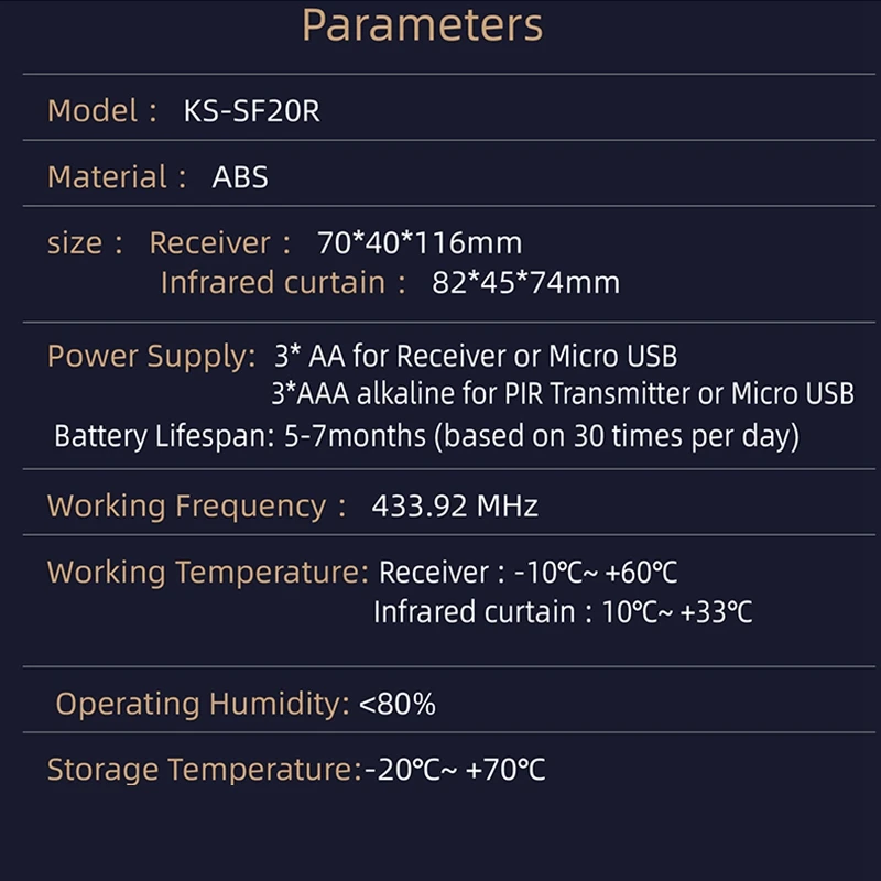 Беспроводной дверной звонок PIR Store Entry Добро пожаловать Датчик движения Инфракрасный детектор Индукционная сигнализация Дверной звонок