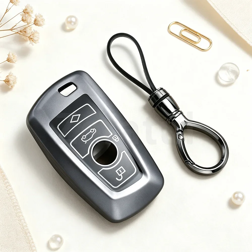 Gun Grey TPU Car Key Case Cover for BMW F10 F15 F16 F20 F30 F18 F25 M3 M4 E34 1 3 5 7 Series X1 X3 X4 X5 Shell Fob Protector