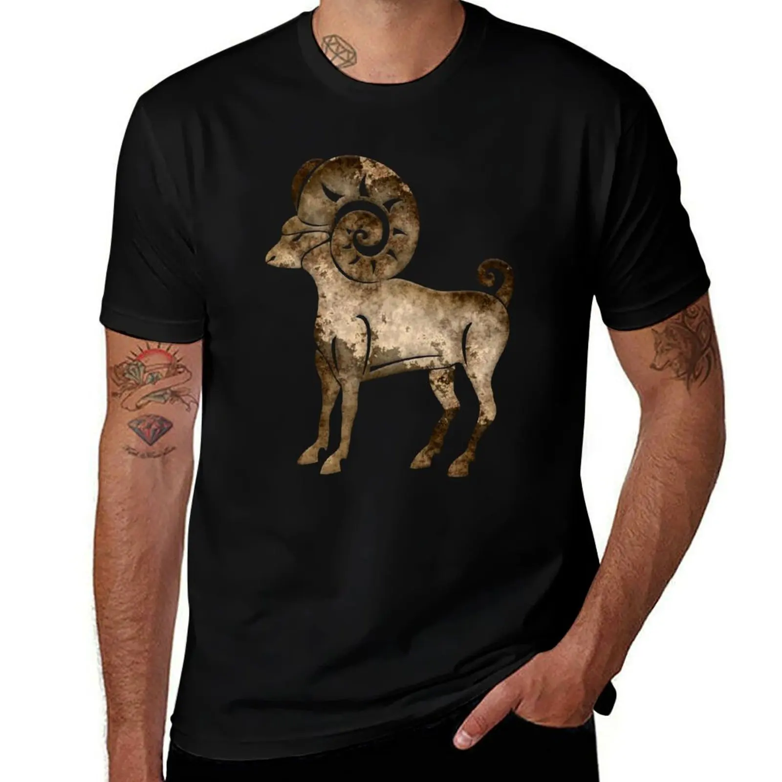 Aries Horoscope Sign T-Shirt Long Lasting Casual T-Shirt