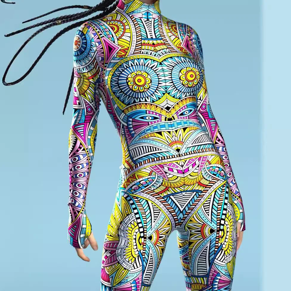 بذلة تنكرية مطبوعة ثلاثية الأبعاد للنساء ، بدلة جسم ، بدلة قصيرة ، ستايمبانك ، مثير ، سيبربنك ، بالغ ، زنتاي ، شهم ، حفلة كرنفال