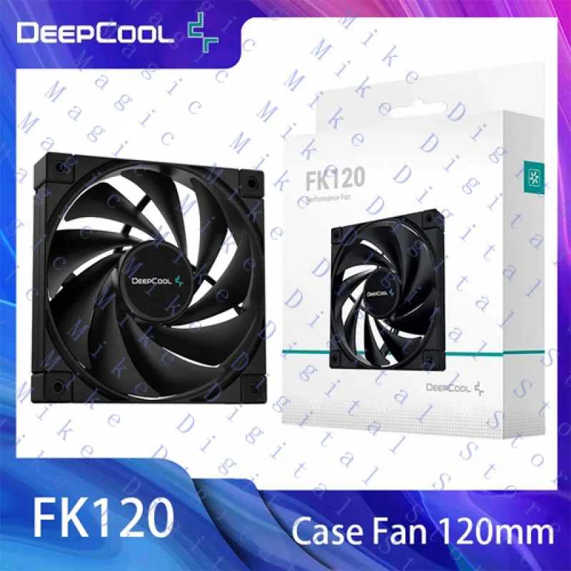 UU  1-6PCS for DeepCool FK120 PC Case Fan 120mm Computer CPU Cooler Fan 4 pin PWM Water