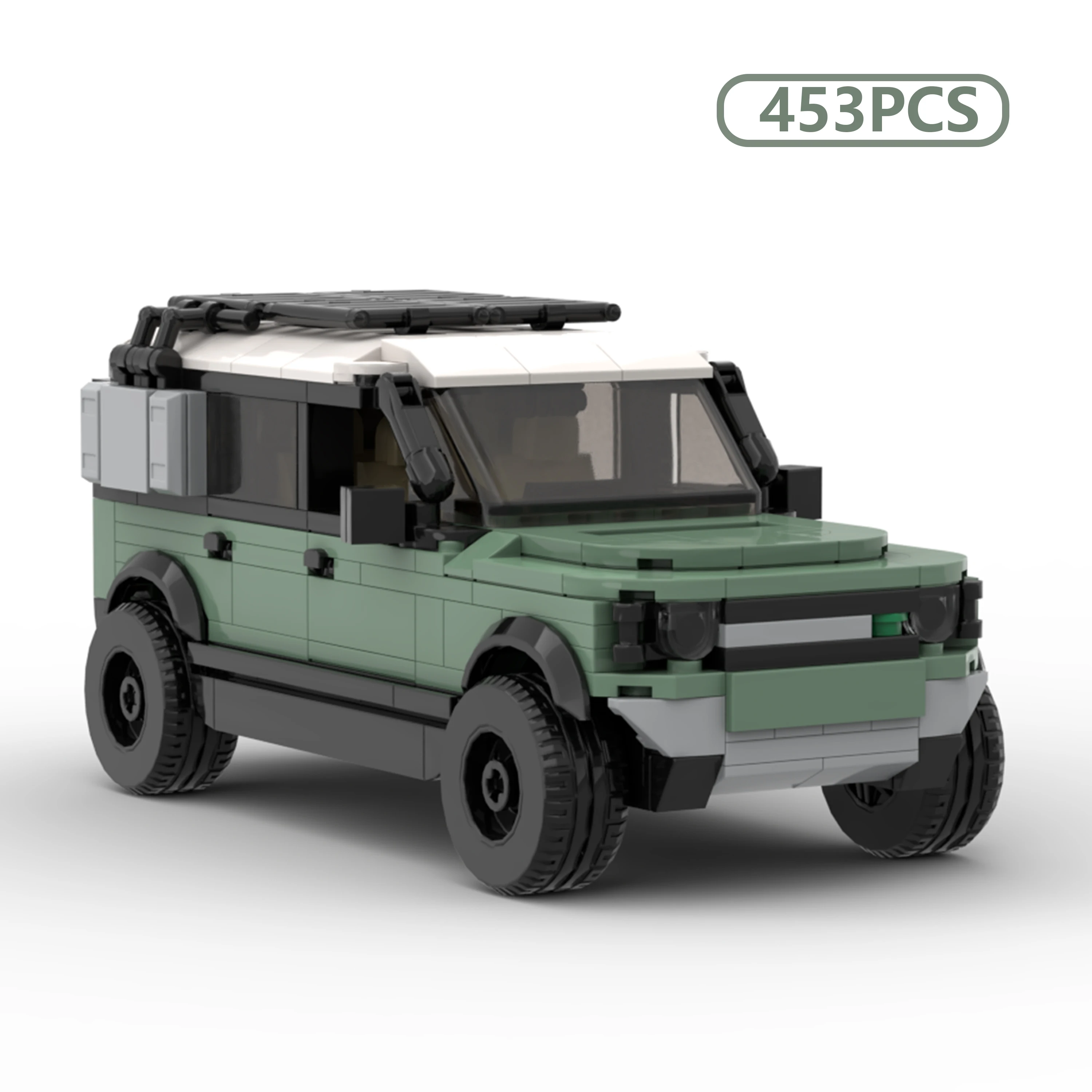 MOC Defender 110 SUV اللبنات سرعة سلسلة 4x4 نموذج تجميع المركبات على الطرق الوعرة للبالغين #1